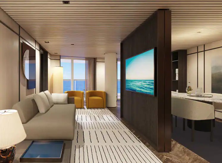 Norwegian Prima - Suite The Haven Living Room H3