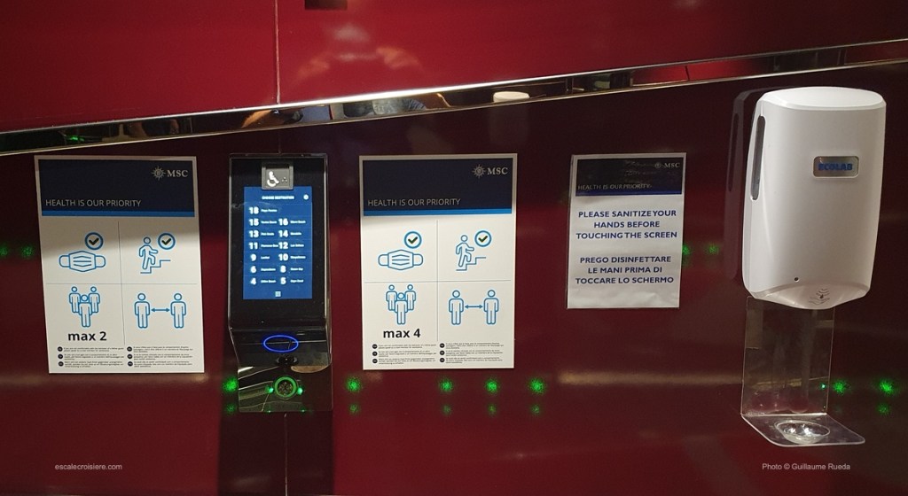 MSC Seaside - ascenseur