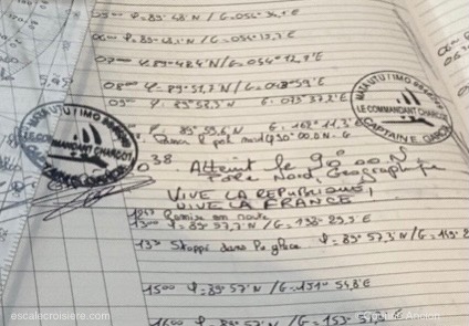 Journal de bord - Le Commandant Charcot - Pole Nord