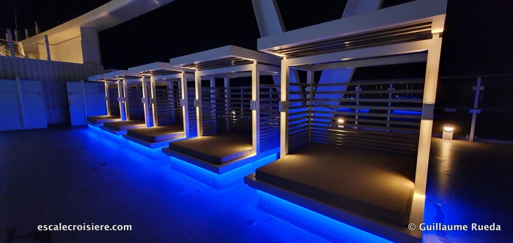 Piscine centrale Settimo cielo - Costa Smeralda by night