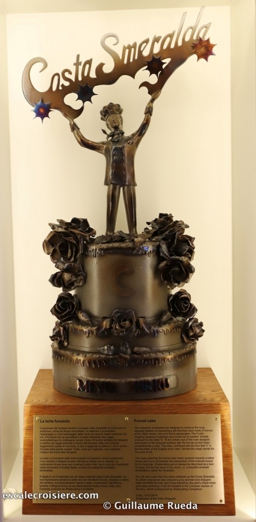 Sculpture chantier Meyer Turku - Costa Smeralda