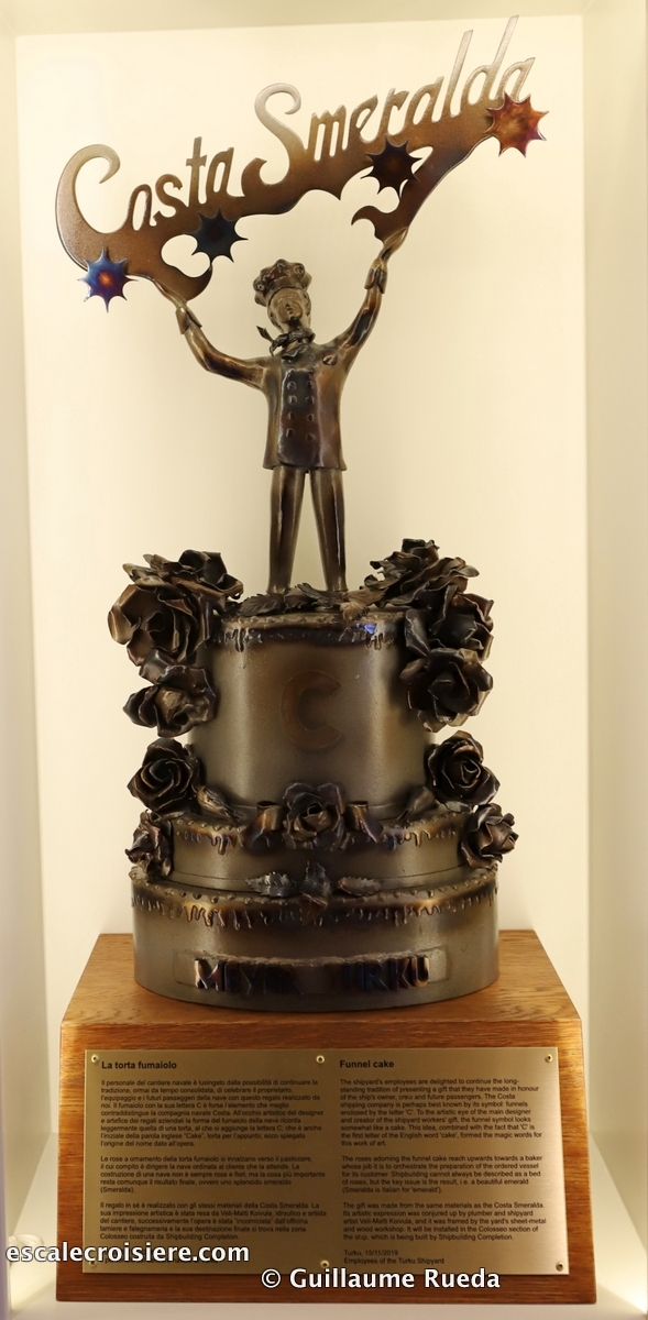 Sculpture chantier Meyer Turku - Costa Smeralda