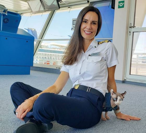 Captain Kate McCue & Bug Naked