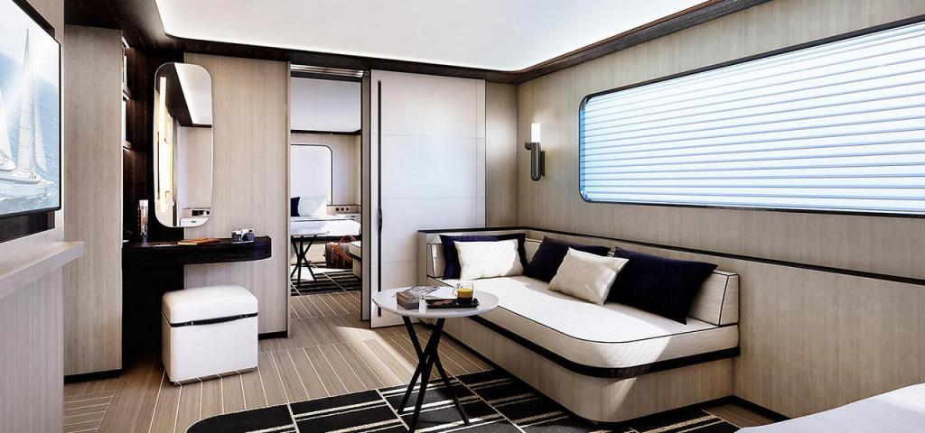 Voilier Le Ponant - Cabine