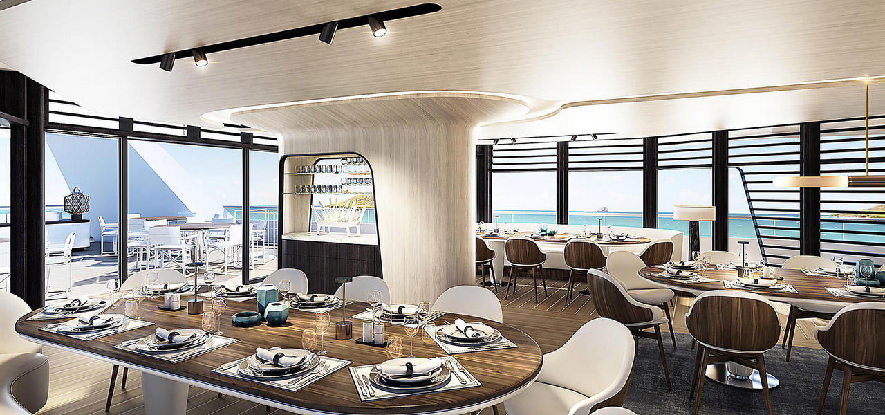 Voilier Le Ponant - Restaurant Le Diamant