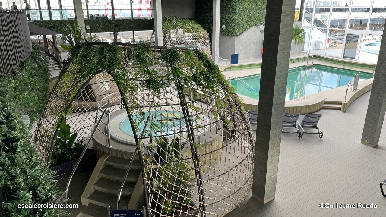 MSC World Europa - Piscine couverte Botanic garden pool