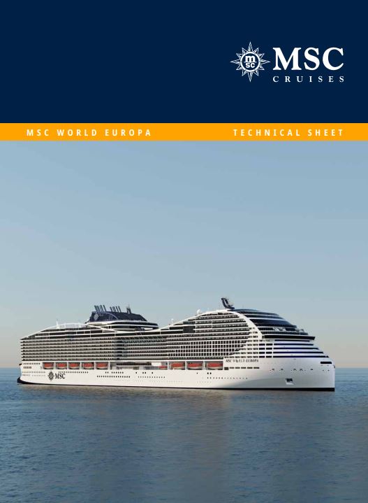 Plan des ponts MSC World Europa