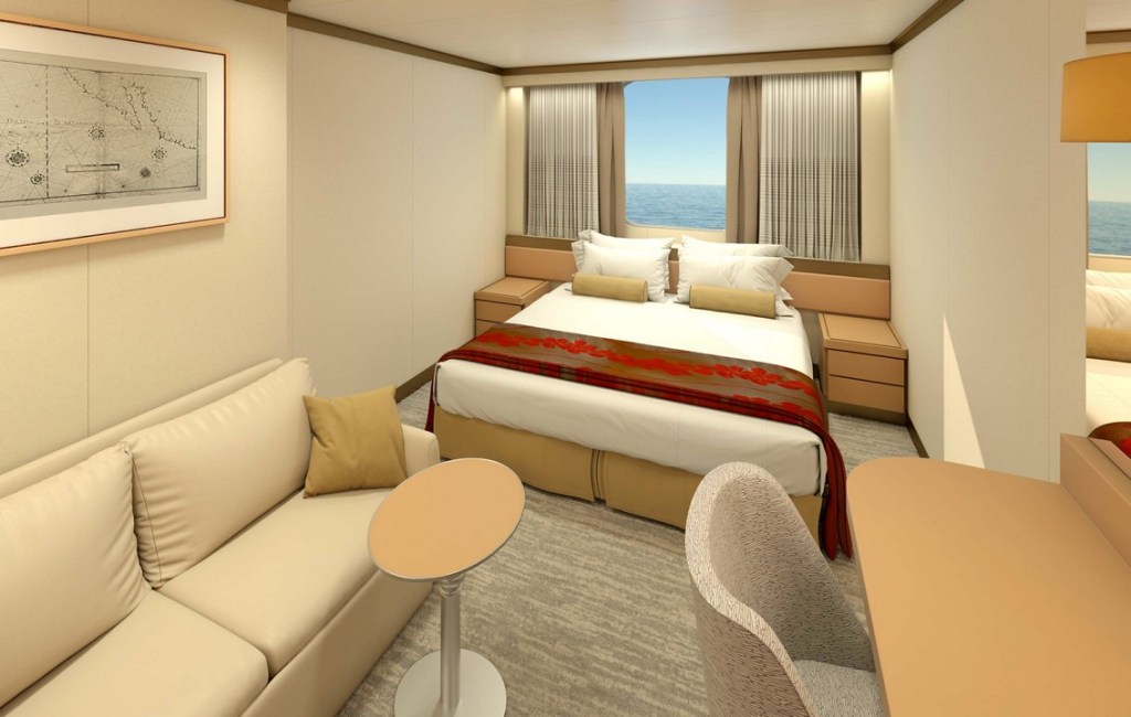 Cabine vue mer Standard Cat. HH-CQ - CFC - MV Renaissance - Compagnie Française de Croisières