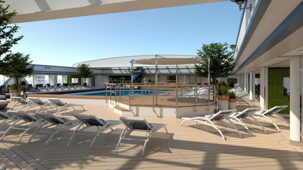 Piscine Moana - CFC - MV Renaissance - Compagnie Française de Croisières