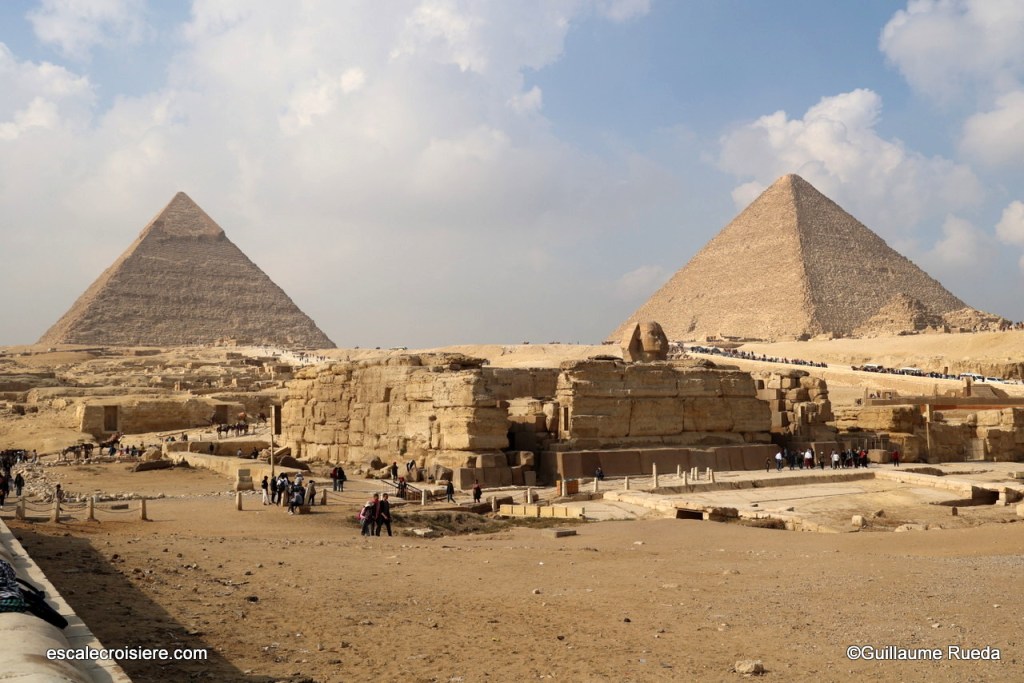 Le Caire - Gizeh - Sphynx et Pyramides de Khephren et Keops