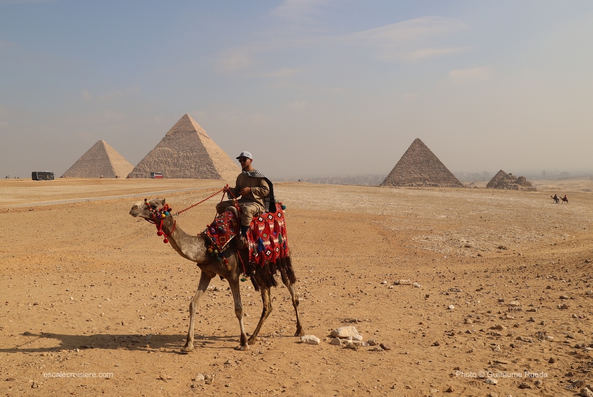Le Caire - Gizeh - Pyramides de Mykérinos, Khéphren et Khéops