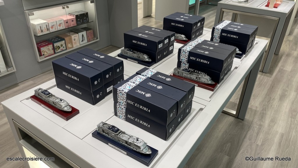 Boutique maquette MSC Euribia