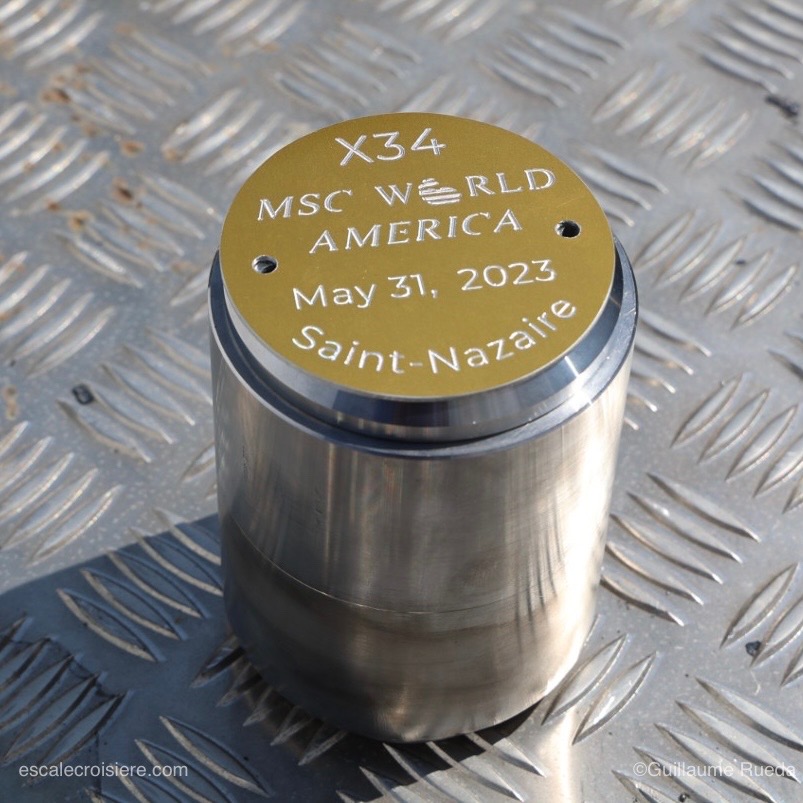 Cérémonie de la pièce MSC World America