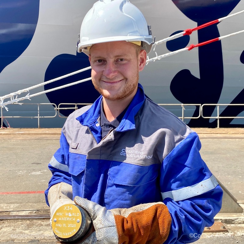 Cérémonie de la pièce MSC World America