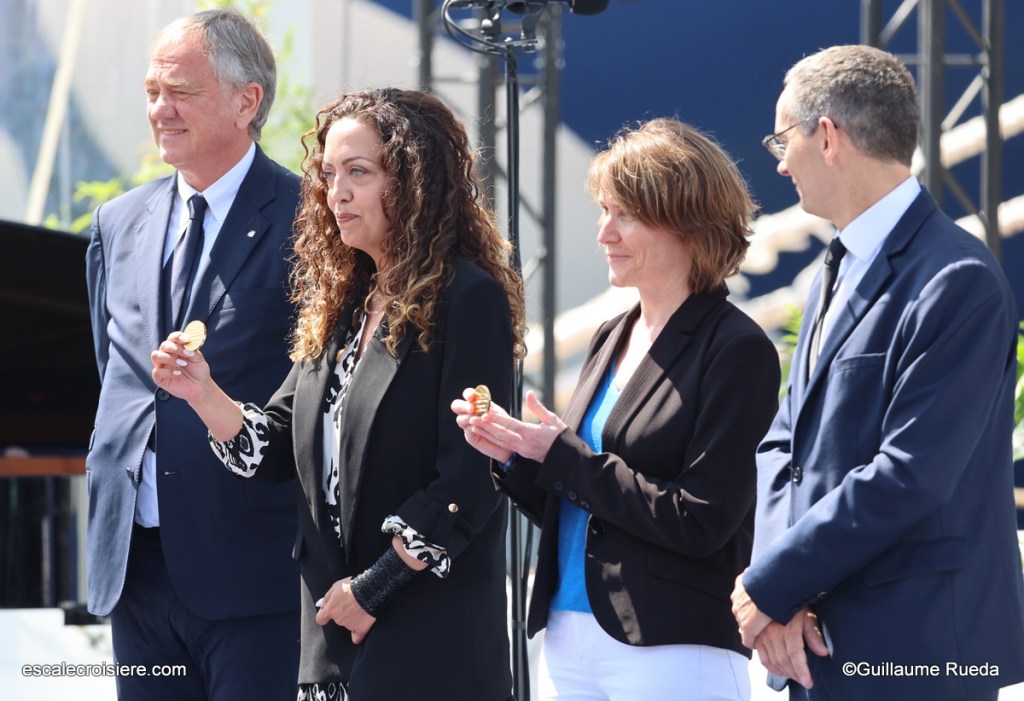 Pierfrancesco Vago - Silvia Turbia MSC - Séverine Blandin - Laurent Castaing Chantiers de l'Atlantique