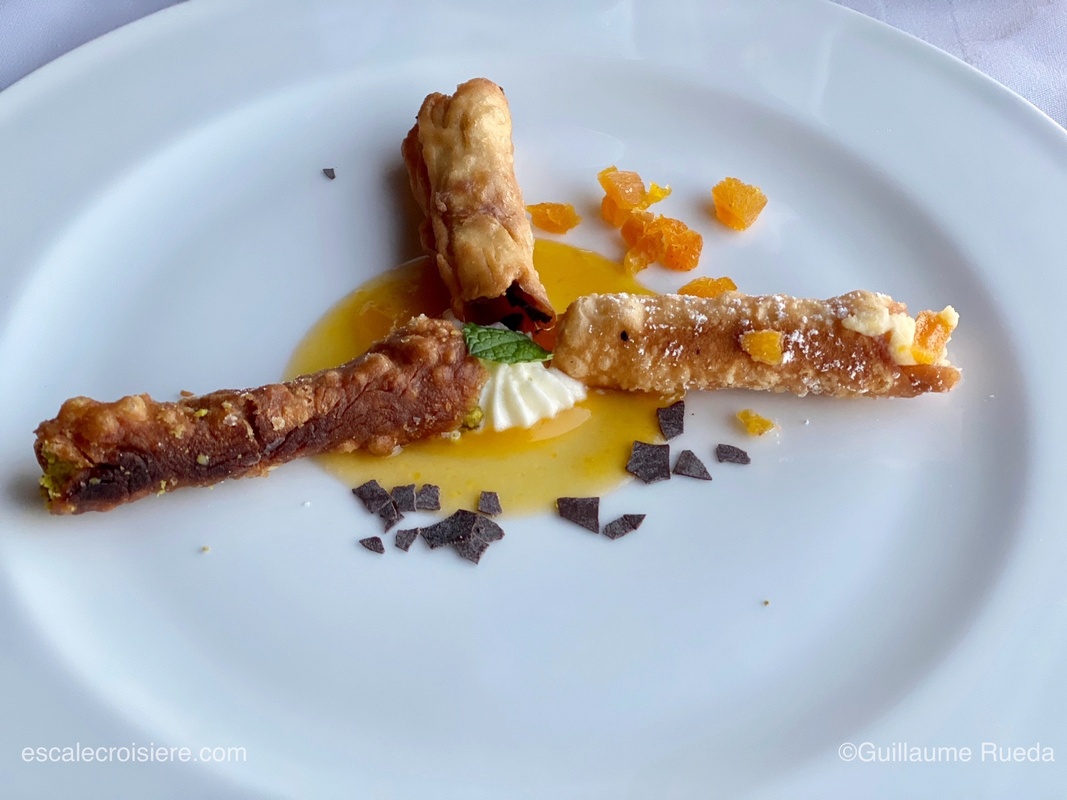 Cannolis Siciliens - Restaurant Vatel - Renaissance CFC Croisières