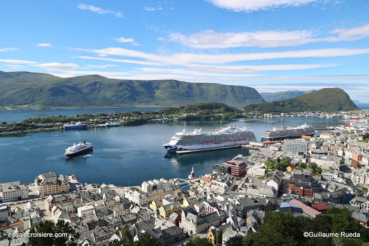 Panorama Byrampen et Aksla viewpoint - Ålesund - Norvège
