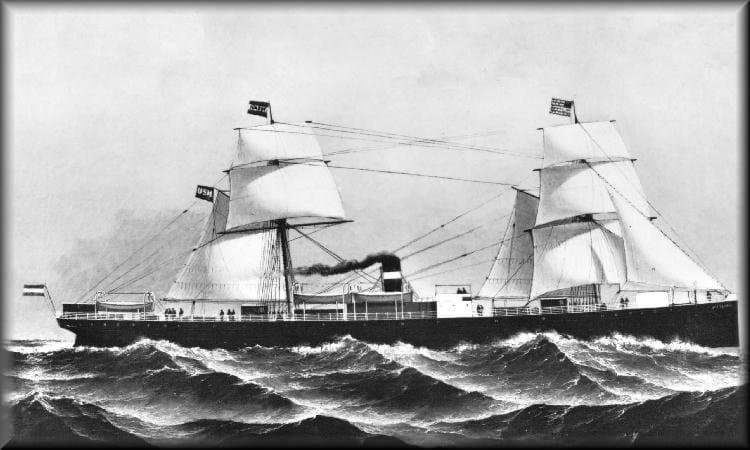 s.s. Rotterdam I - 1872 (HAL_s 1st Ship)