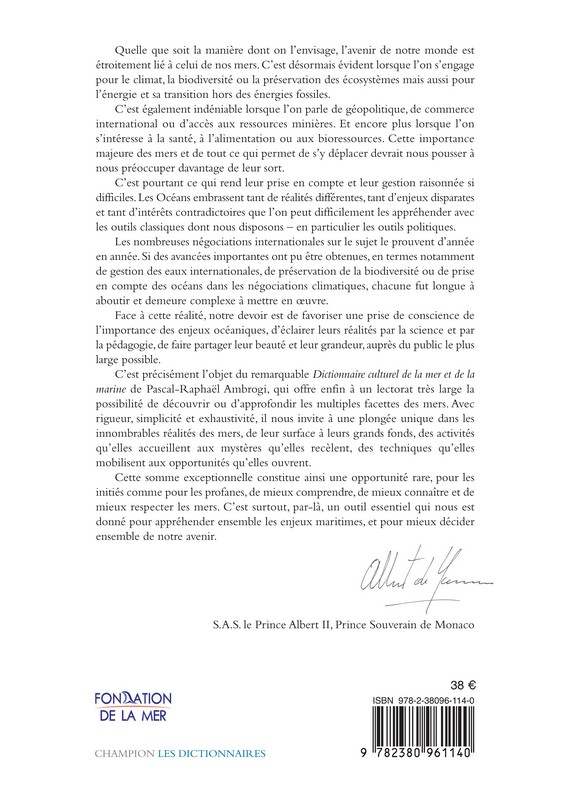 Dictionnaire culturel de la mer et de la marine