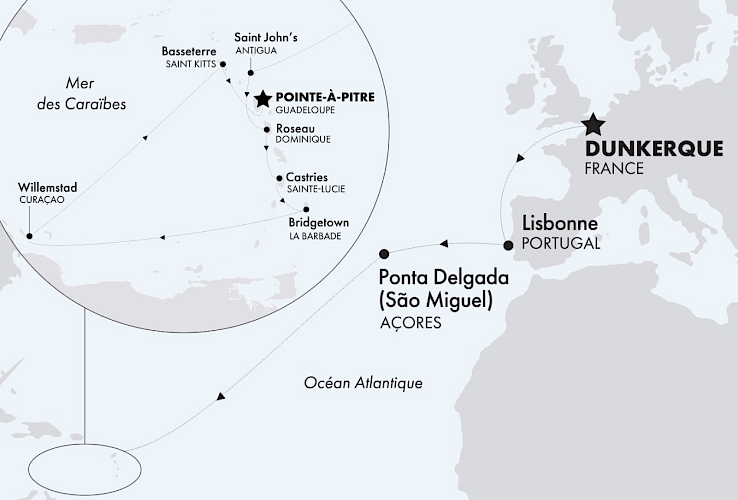 Dunkerque - Caraïbes - CFC Renaissance - Carte