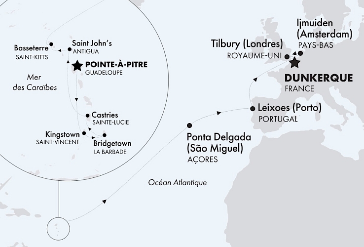 Pointe à Pitre - Dunkerque - CFC - Renaissance - Carte