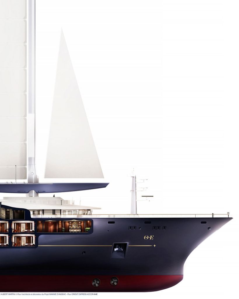 OE Corinthian - Plan de Coupe © Hubert Martin