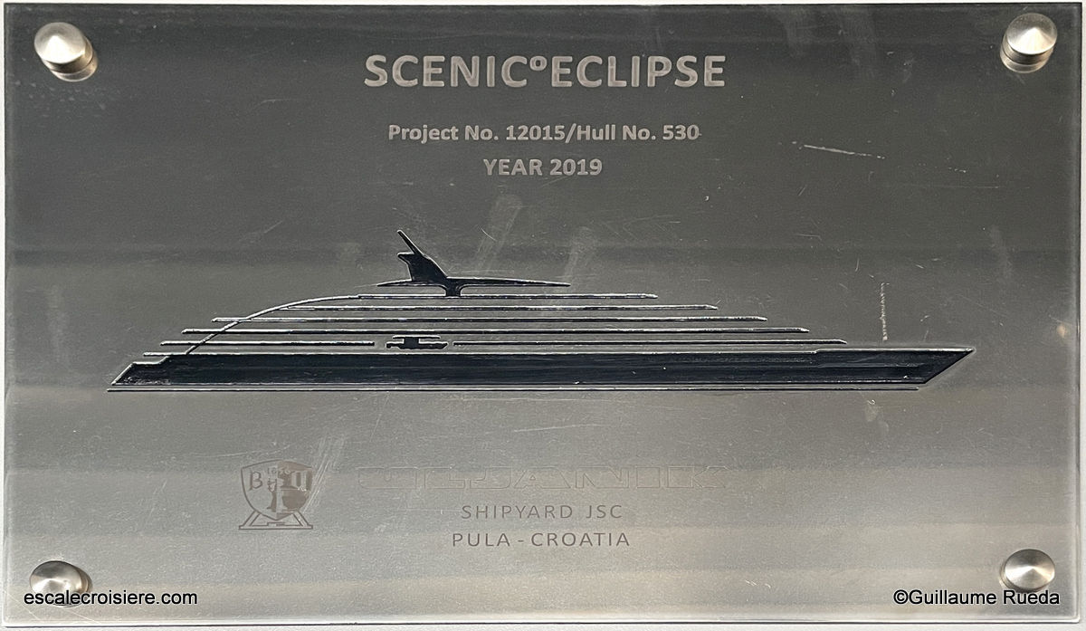 Plaque de chantier - Scenic Eclipse