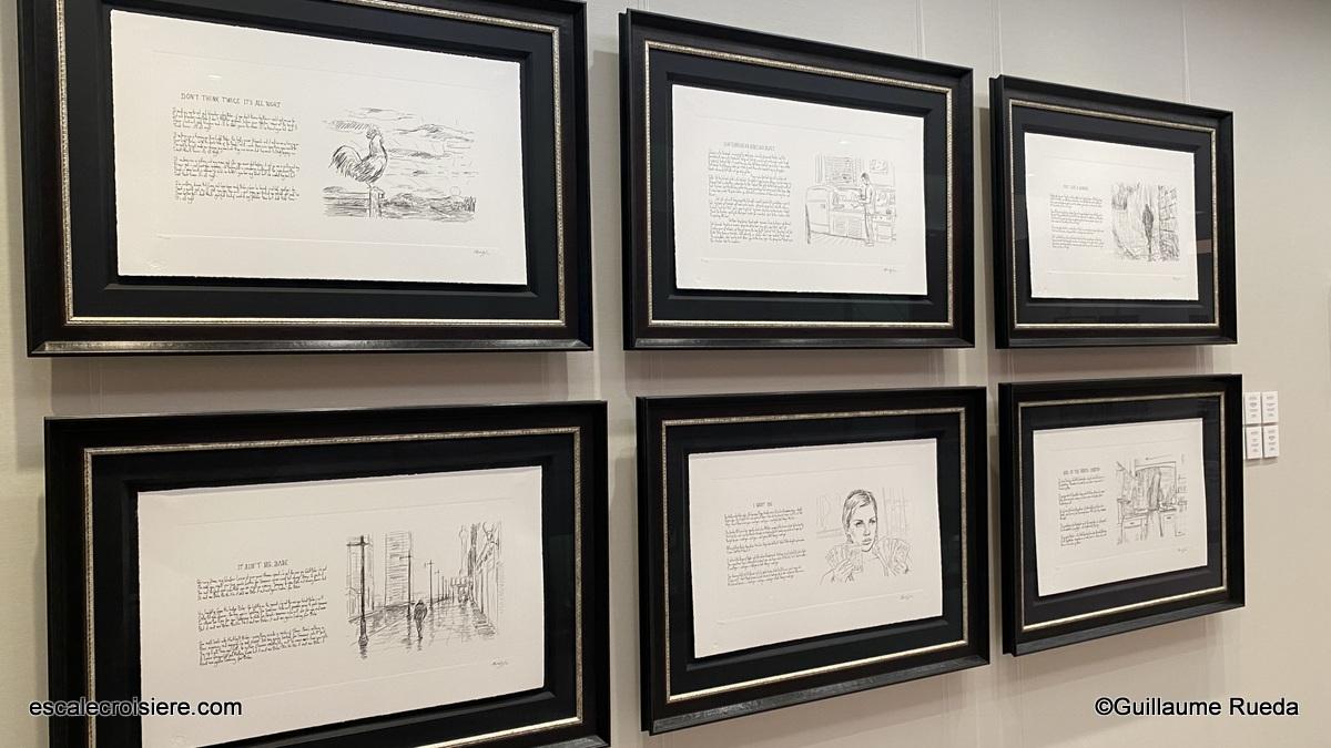 Galerie d'art - Lithographie de Bod Dylan - Mein Schiff 7