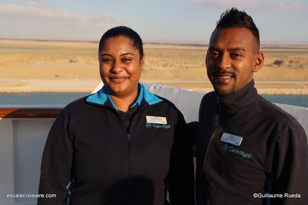 Arasi et Chas - Hôtes internationaux Celestyal