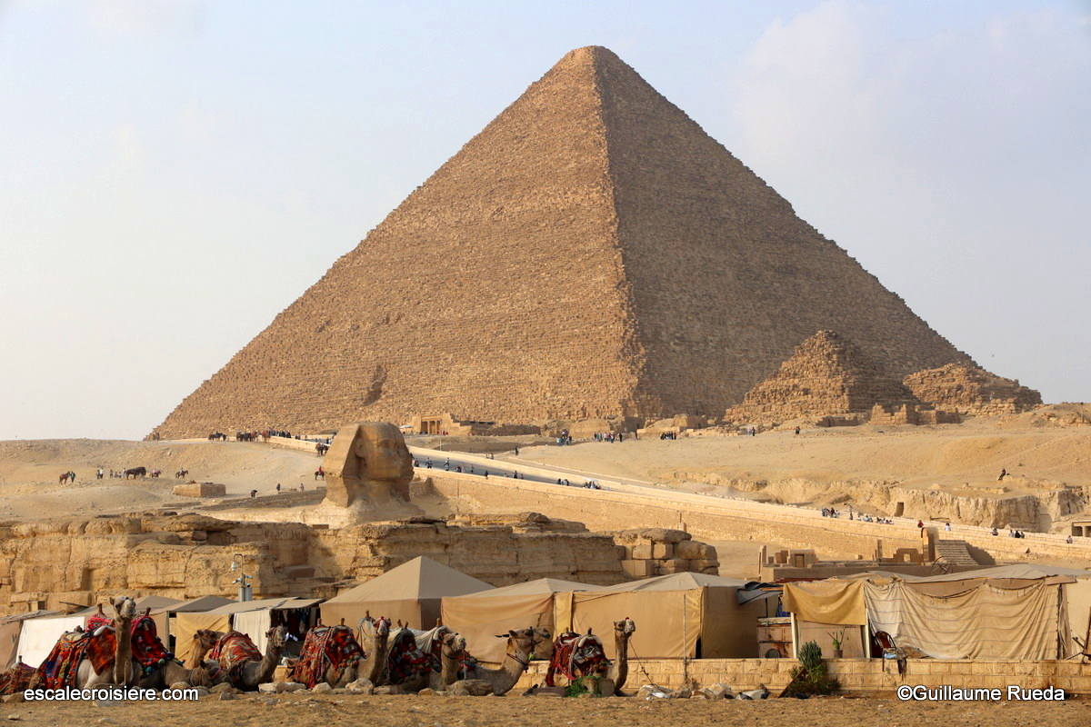Sphinx et Kheops - Gizeh - Egypte