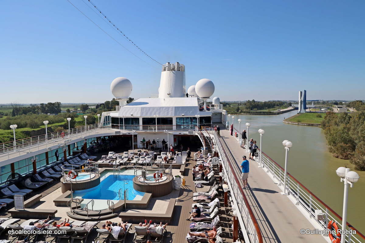 Guadalquivir - Séville - écluse de Tablada - Azamara Journey