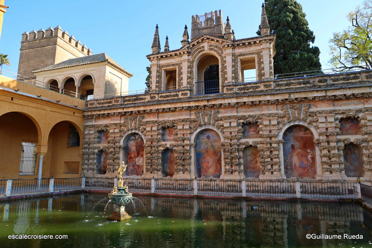 Jardin de l'étang de Alcazar - Séville