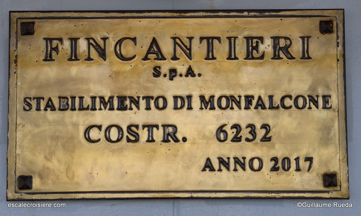 Plaque chantier Majestic Princess
