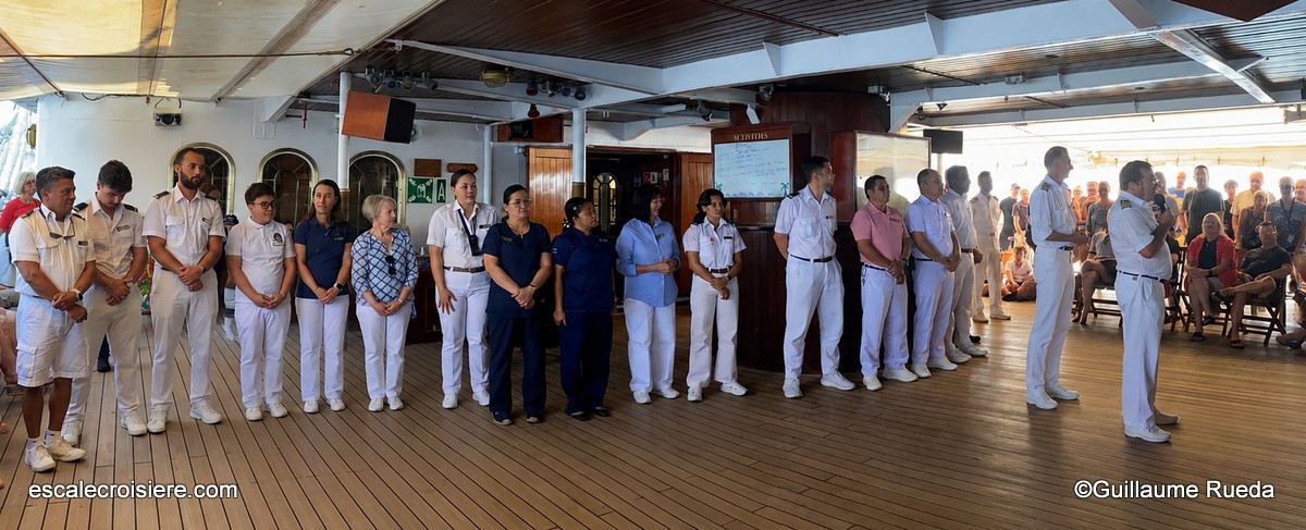 Présentation des officiers et équipage - Royal Clipper